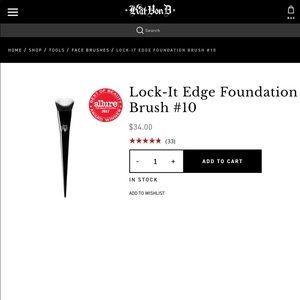 Kat Von D Lock-It Edge Foundation Brush #10